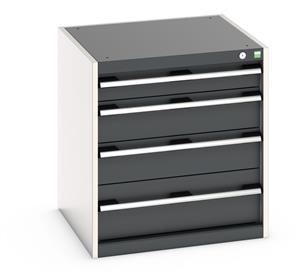 Cabinet consists of 1 x 100mm, 2 x 150mm and 1 x 200mm high drawers 100% extension drawer with internal dimensions of 525mm wide x 525mm deep. The drawers... Bott Professional Cubio Tool Storage Drawer Cabinets 65cm x 65cm
